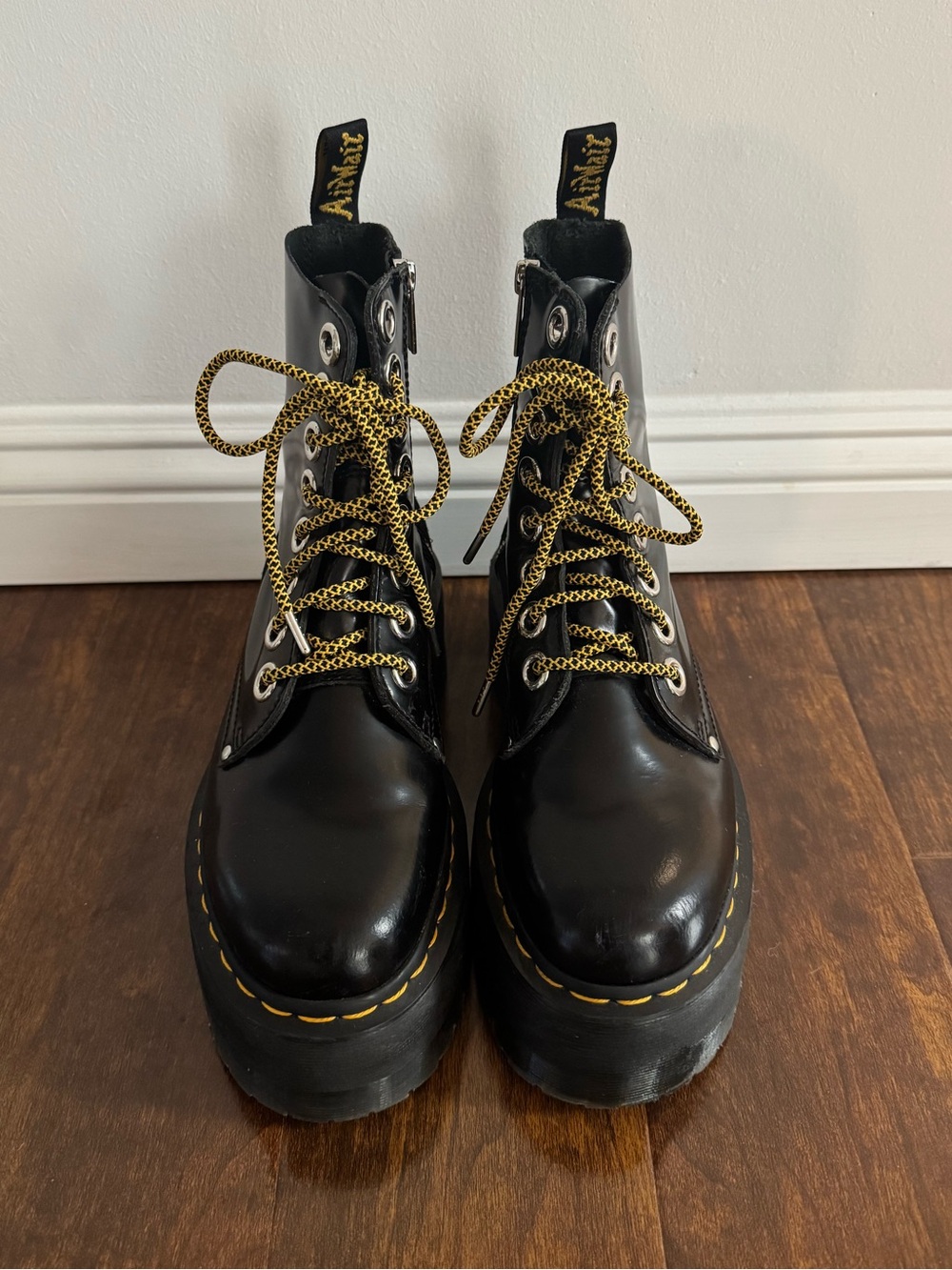 Dr Martens Jason Max Platform Boots - Black Size 7 - Picture 2 of 9